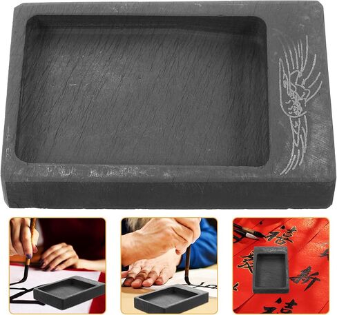 Mini Chinese Ink Slab Stone Grinding Surface for Drawing and Calligraphy in Kuwait