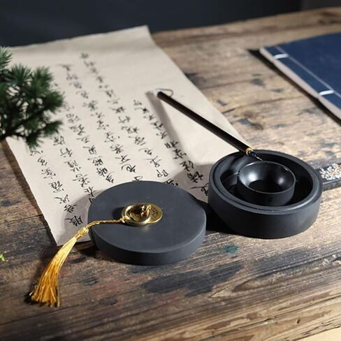 Covered Stone Ink Slab for Chinese Calligraphy Writing and Painting Use in Saudi Arabia