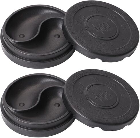 2pcs 2pcs Plastic Ink Dish with Lid, Desktop Calligraphy Accessory in Kuwait