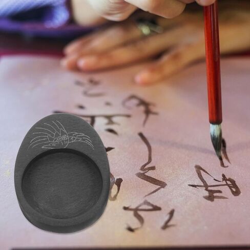 FOMIYES Grinding Stone for Calligraphy Ink, Portable round Desk Slab in Kuwait