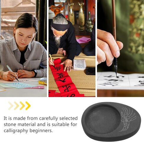 Mini Calligraphy Ink Slab Stone Grinding Slab for Chinese Brush Writing in Kuwait