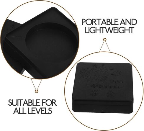 10pcs Chinese Calligraphy Ink Tray Inkstone with Lid Antique Design in Kuwait