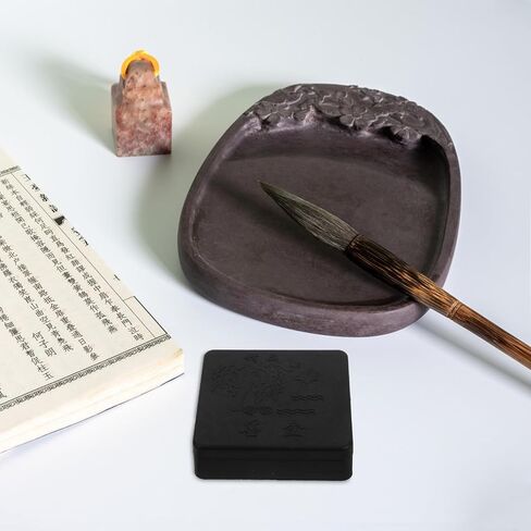 10pcs Chinese Calligraphy Ink Tray Inkstone with Lid Antique Design in Kuwait