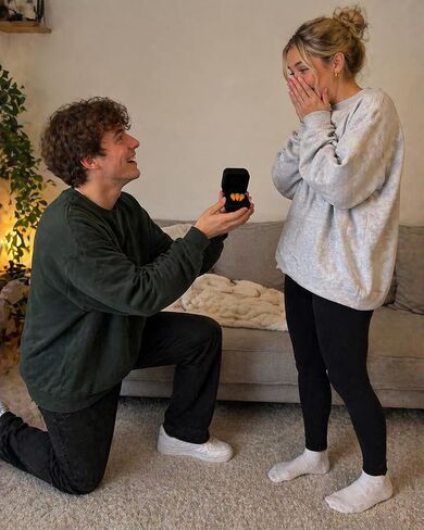 Fake 3 Carat Ring | 3 Karat Ring | Faux Diamond Rings | Prank Engagements Rings | Funny Promise-Rings | Joke Engagement Gifts | Gag Wedding Proposal | Fake Engagement Proposals | Black Ring Box Included | Adjustable Fit in Kuwait