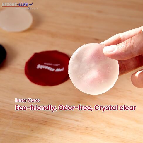 Finger Squeeze Fidget for Adults – Silent Anxiety Relief Sensory Pad, Soft Silicone with Fabric Cover, Portable Desk Stress Relief Squeeze for Office Use (Multisize, 2) in Saudi Arabia