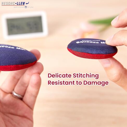 Finger Squeeze Fidget for Adults – Silent Anxiety Relief Sensory Pad, Soft Silicone with Fabric Cover, Portable Desk Stress Relief Squeeze for Office Use (Multisize, 2) in Saudi Arabia