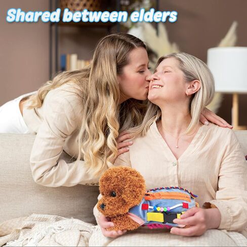 Fidget Blanket for Seniors with Dementia, Sensory Blanket for Dementia/Alzheimer’s Patients, Anxiety Relief, Keep Hands Busy and Stimulates Brain Activity in Kuwait