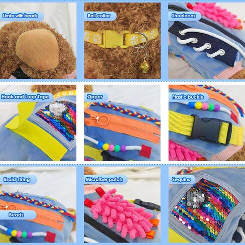 Fidget Blanket for Seniors with Dementia, Sensory Blanket for Dementia/Alzheimer’s Patients, Anxiety Relief, Keep Hands Busy and Stimulates Brain Activity in Kuwait