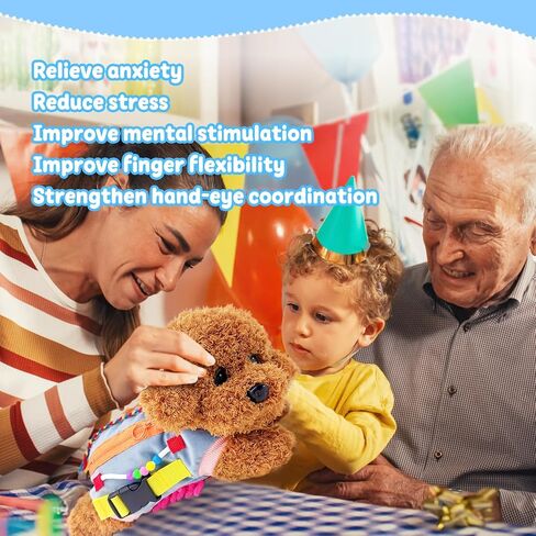 Fidget Blanket for Seniors with Dementia, Sensory Blanket for Dementia/Alzheimer’s Patients, Anxiety Relief, Keep Hands Busy and Stimulates Brain Activity in Kuwait