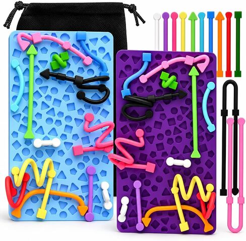 2 Pack Sensory Activity Boards, Sensory Fidget Toys for Stress Relief in Saudi Arabia