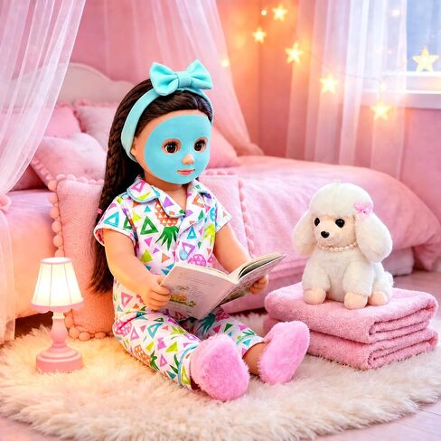 ZITA ELEMENT 18 Inch Girl Doll Clothes, Spa & Sleepover Party Accessories in Kuwait