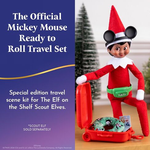 The Elf on the Shelf Disney Mickey Mouse Ready to Roll Travel Set in Kuwait