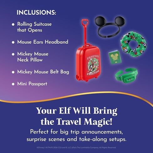 The Elf on the Shelf Disney Mickey Mouse Ready to Roll Travel Set in Kuwait