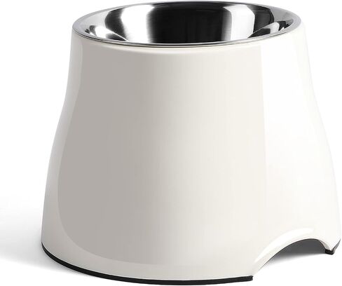 yoken Elevated Dog Bowls,[Prevention of Vertebrae Disease][Super Non-Slip] Dog Bowl with Stainless Steel Bowl,High Capacity,for Medium/Small Size Dogs in Kuwait