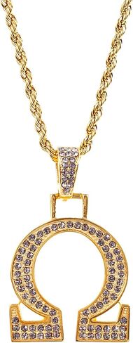 BBGreek Omega Psi Phi Brother Paraphernalia - قلادة أوميجا وحبال سلسلة - بلورات نمساوية - بائع رسمي, pendant in Kuwait
