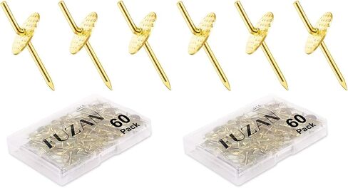 72 pcs Picture Hangers with 10-60lbs, 4 Different Size Picture Hangers, Iron Alloy Nail Hooks, Plaster Picture Hanging Kit on Wooden/Drywall Hanging Hardware for Clock, Mirror, Jewelry in Kuwait