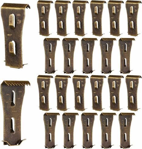 Brick Clips 8 Pcs Heavy Metal Wall Hangers for 2-1/4 to 2-3/8 In Bricks in Kuwait