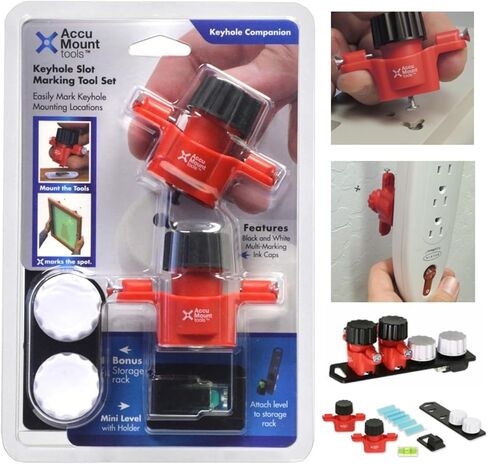 Picture Hanging Marking Tool No-measure Keyhole & Sawtooth Fastener Locator in Kuwait