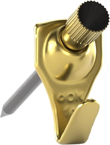 OOK 50615 Professional Picture Hangers, Art Hangers, Padded, Brass, Reusable Picture Hooks, 20lb (15 set) in Kuwait