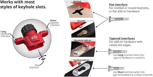 Picture Hanging Marking Tool No-measure Keyhole & Sawtooth Fastener Locator in Kuwait