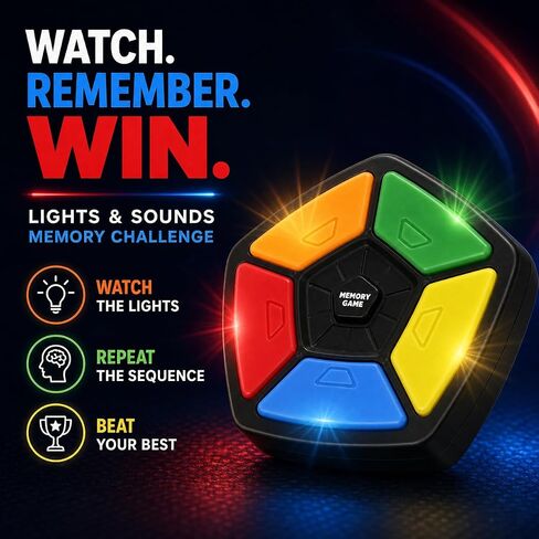 Memory Game, Electronic Light & Sound Handheld Game for Kids & Families in Kuwait