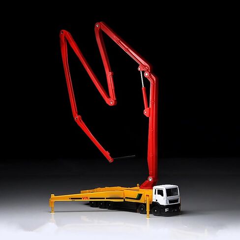 1/100 Scale Concrete Pump Truck Diecast Model Engineering Vehicle Car Toy Decor in Kuwait
