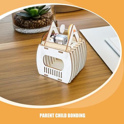Boy Girl Sightseeing Cable Car Model Kit, 3 Sets Wood DIY Stem Project in Kuwait
