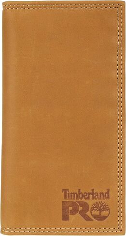 Timberland PRO Men's Leather Long Bifold Rodeo Wallet with RFID, Dark Brown, One Size in Kuwait