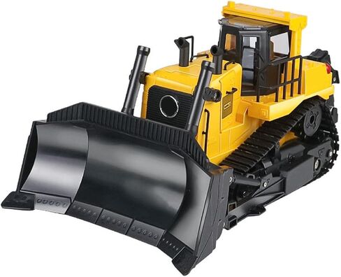 1/16 RC Tracked Construction Vehicle 11CH 360° Rotating Engineering Model with LED Light & Sound in Saudi Arabia
