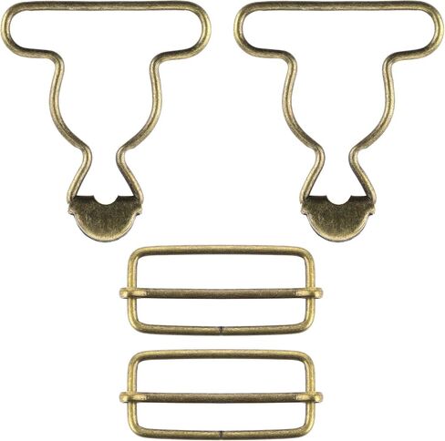 Yolev Metal Overalls Buckles Metal Overalls Buckles Replacement Bib Suspenders Clip Retro Suspender in Kuwait