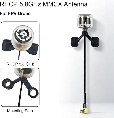 5.8GHz FPV Antenna, RHCP MMCX, 3dBi High Gain, 5.8G Stable Signal for FPV Racing Drone Quadcopter, RC Drones RX TX Remote Control in Kuwait