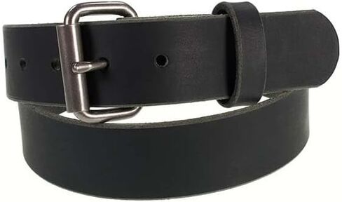 The Retro Rider - Mens Classic Leather Belt, 1 1/2" width, Made in the USA in Kuwait