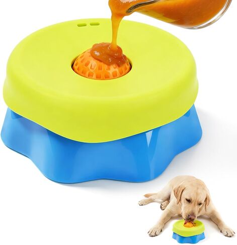 ETACCU Slow Feeder Dog Bowl, Rolling Ball Lick Bowl for Dogs, 200ml in Kuwait