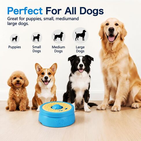 9oz Dog Lick Bowl with Rolling Ball, Twist-Lockable Dog Enrichment Toys in Kuwait