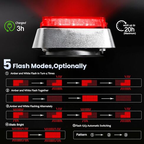 Upgraded Wireless Strobe Lights w/Remote Control for Trucks in Kuwait