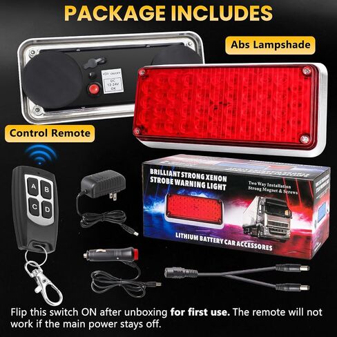 Upgraded Wireless Strobe Lights w/Remote Control for Trucks in Kuwait