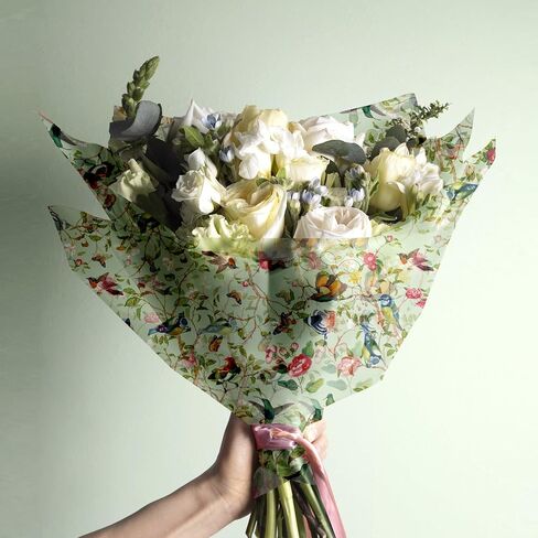 60 Pieces Retro Flower and Bird Patterns Tissue Paper,Decorative Vintage Tissue Paper in Kuwait