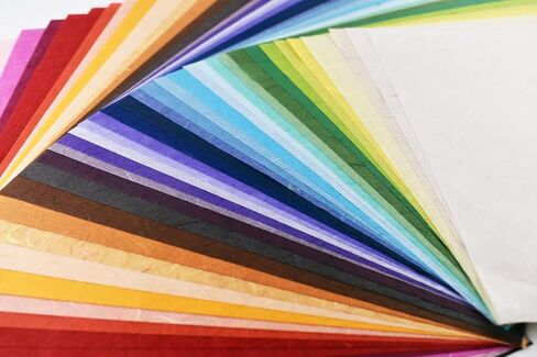 70 Hand Made Tissue Mulberry Paper Sheets Natural Fiber Design for Japanese Origami Hand Craft (A4 Size) in Kuwait