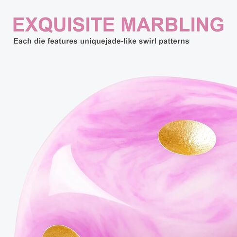 Mahjong Dice, Pink, 16mm, 6-Pack in Saudi Arabia