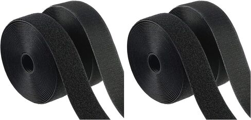 1.5 inch Wide 20 Feet Sew On Hook Loop Tape Roll Closeout Nylon Strips Fabric Water Tear Resistant for Window Curtain Handbags Clothes Shoes Backpacks Non-Adhesive Back in Kuwait