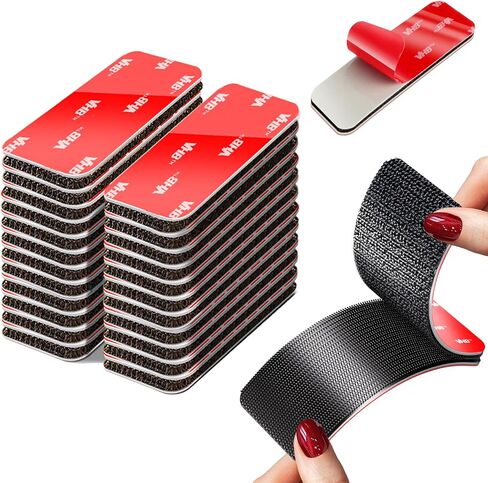 24 Pairs Heavy Duty Adhesive Hook and Loop Strips, 1" x 2.75" in Kuwait