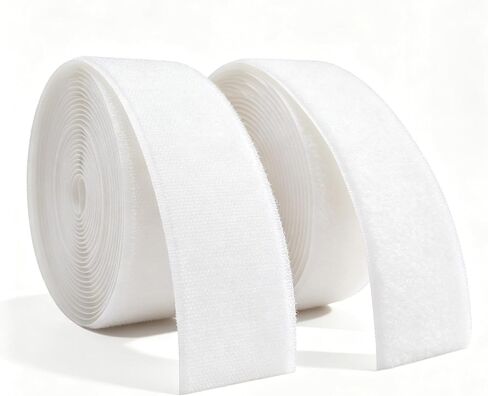 1 Inch x 5 Yards Sew On Hook and Loop Tape Set (Black) in Kuwait