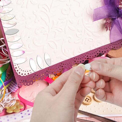 300Pcs Mini Leaf Shape Craft Mirrors Mosaic Tiles Self Adhesive in Kuwait