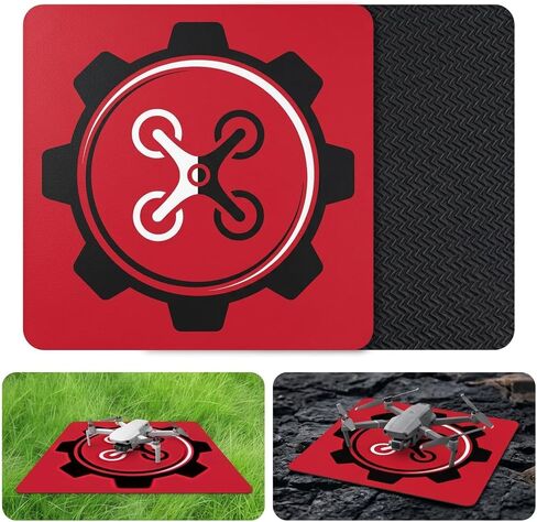 20 Inch Drone Landing Pad for Mini 5 Pro/4/3/2 Se/4k/Dji Neo/Flip, Red in Kuwait