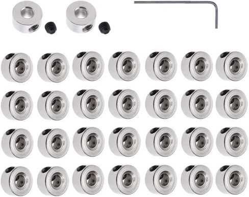 RUIAN Plane Landing Gear Wheel Stop 0.12"/3.1mm Wheel Collar for RC Airplane Model Aircraft, 30-Pack in Kuwait