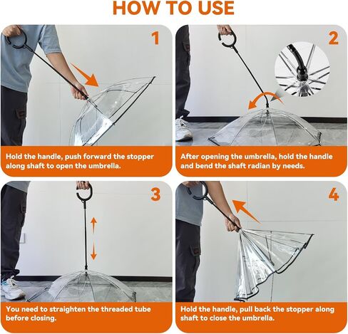 Clear Small Dog Umbrella, Adjustable Shaft Angle Doggy Rain Umbrella, Keeps Pet Dry for Rainy Walks/Potty Trips, 29" Width Self-Assembly Pet Umbrella for Small Breeds. in Saudi Arabia