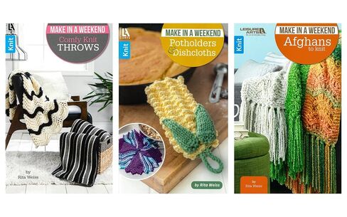Leisure Arts Make in Weekend Knit Book Collection, 3pc in Kuwait