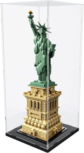 Choowin Acrylic Display Case for Lego Hogwarts Castle and Grounds 76419 Himeji Castle 21060 for Lego Display Thickened Clear Acrylic Display Cases for Collectibles Assemble Dustproof Box(Black Base) in Saudi Arabia