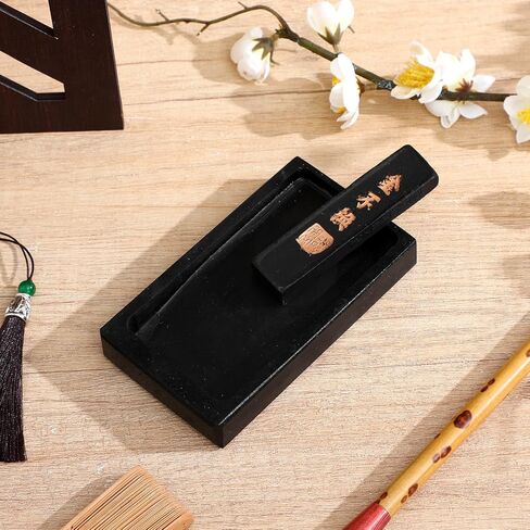 Retro Black Ink Stone Set for Calligraphy Brush Practice in Kuwait
