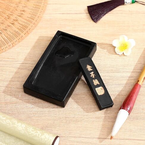 Retro Black Ink Stone Set for Calligraphy Brush Practice in Kuwait